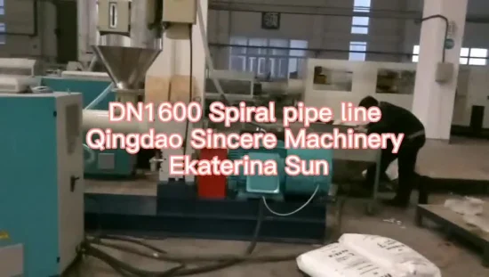 HDPE Spiral Winding Corrugated Pipe Extrusion Production Line, HDPE/PP Seamless Winding Chemical Tank Production Machine